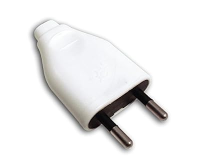 Zenitech - Fiche mâle 2P 6A Blanc