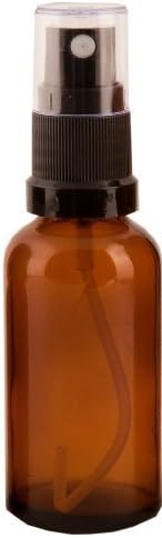 Amber Glass Bottle -100ml with Black atomiser/Spray Top