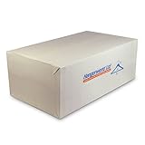 20 weiße Kunststoffkleiderbügel mit Klammern – 28 cm Hangerworld - 3