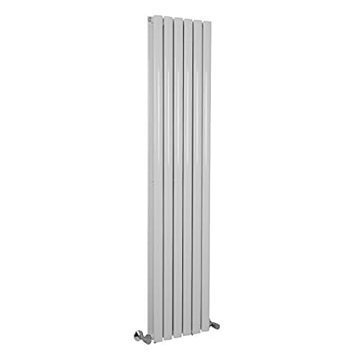 WarmeHaus Radiateur Eau Chaude Vertical Double Design Norden 1235 W - 1600 x 360 – Blanc - Chauffage Central - Maison