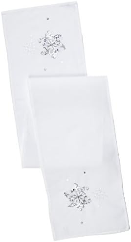 EuroF Irany Cho/MIA1/Św Table Runner, Polyester, white, 33 x 175 x 6 cm