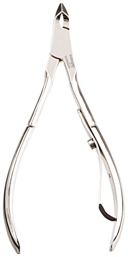 Titania Solingen Cuticle Nipper 10 cm, Warmgeschmiedet with Protection Cap on Spring, 4 mm Cutting Set Blister Card Pack of 1 x 39g)