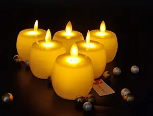 SATYAM KRAFT Plastic LED Candle, Pack of 6