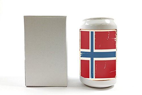 Spardose Weltenbummler Norwegen Keramik bedruckt