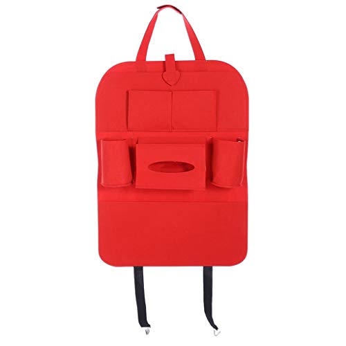 Preisvergleich Produktbild B Blesiya Auto Rückenlehnenschutz Autositz Organizer mit Halter für Tablet - rot