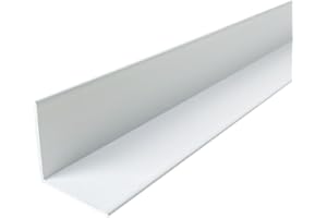Homewell Angolo in alluminio 30 x 30 mm x 1,3 mm, laccato bianco (RAL 9016), lg 1000 mm