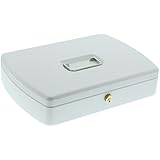 Burg-Wächter ZK 2307 Caja de Caudales con Euro Bandeja Complementaria Diseño Plano, Blanco