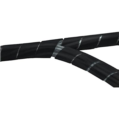 Fixapart Cache câble noir en spirale (spirobande)- 10m00