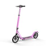 ★ PLEGABLE: el scooter de 2 ruedas pesa 7 kg. La composición liviana y plegable hace que el scooter de tres ruedas sea fácil de transportar y conveniente de guardar cuando no esté en uso, o se coloque en el automóvil.