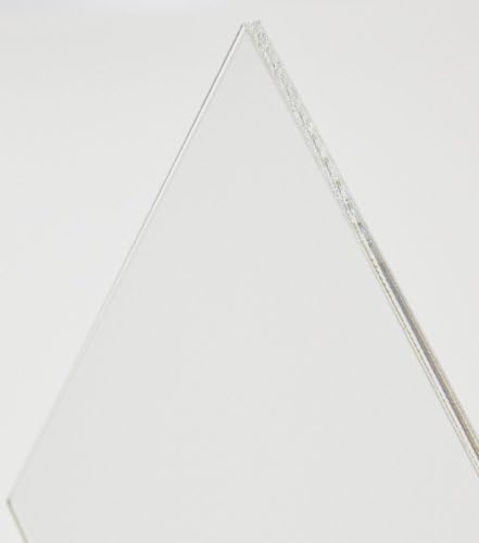 Rectangular 3mm Thick Clear Acrylic Sheet / Panel / Cut-Out, 90 x 18 cm