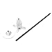 Produktbild 4mm Dia-Aluminiumlegierung RC Multi Rotor GPS Folding Antennenhalter Set