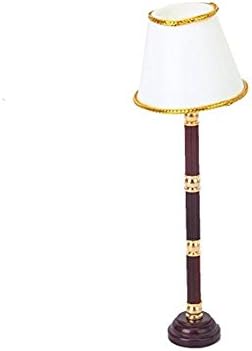 HUUATION 1/12 Mini Dollhouse Miniature LED Light Switch Floor Lamps Model