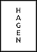 Produktbild MOTIVISSO Poster Hagen (weiß/schwarz) Bild Plakat Stadt Geschenk Modern