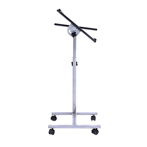 Goplus Laptoptisch höhenverstellbar Betttisch Notebooktisch Beistelltisch Pflegetisch mit Bremsen - 4