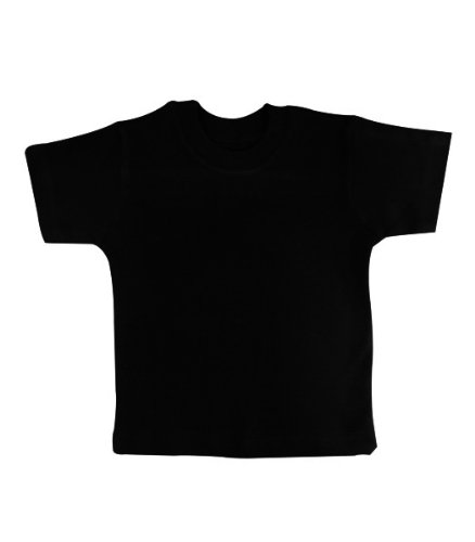 BabywearUK 2-3 YR T-SHIRT - Black - British Made