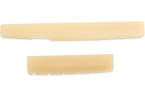 LYWSMSK Unbleached Acoustic Guitar Bone Nut & Saddle Set for YMH LL &A Series Acoustic Guitar 44mm / 75mm