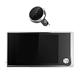 120 ° Weitwinkelobjektiv : ausgestattet mit einem 120 ° Weitwinkelobjektiv, klarer Einblick in die Details außerhalb der Tür, um Sicherheitsrisiken zu reduzieren;