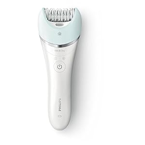 Philips Satinelle Advanced Wet and Dry Cordless Epilator for Face and Body with 5 Attachments - BRE630/00 - Image 2