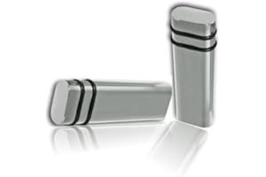 AKHAN-TUNING Akhan DP02 - Alu Türpins mit Kunststoffring universal silber 2er Set Türknopf