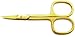 Pfeilring Curved Gold Cuticle Scissors
