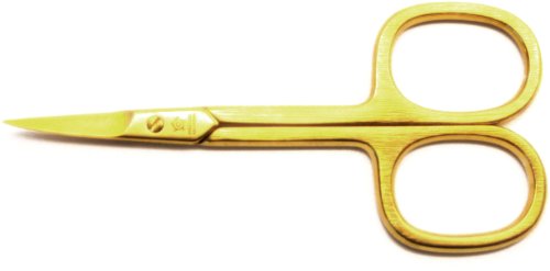 Pfeilring Curved Gold Cuticle Scissors