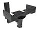 Produktbild Mount-It. Lautsprecher Wandhalterung, Universal Seite Spannbereich Bücherregal Lautsprecher Wandhalterung, mittelgroß oder groß Lautsprecher, 1 Halterung, 66 lbs Kapazität, schwarz