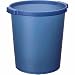 Produktbild Jalema 10 x Papierkorb Silky Touch 15l blau