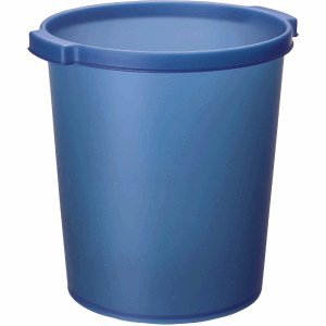 Preisvergleich Produktbild Jalema 10 x Papierkorb Silky Touch 15l blau