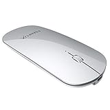 👍FÁCIL de CONECTAR: Adecuado para todas las versiones de dispositivos Bluetooth, La distancia de conexión más lejana puede alcanzar 10 metros, solo necesita emparejarlo con su dispositivo la primera vez que lo usa, y cuando lo usas por segunda vez, solo tiene que hacer clic con el botón izquierdo o derecho del mouse.
