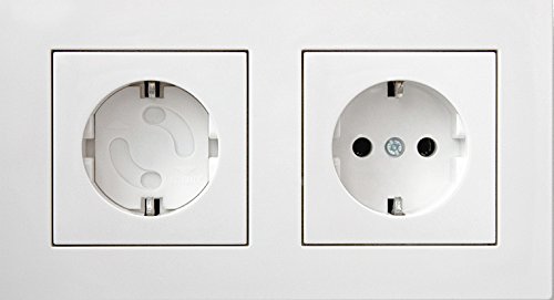 Maxima Trade 20 x Steckdosenschutz / Steckdosensicherung / Kinderschutz für Steckdosen 20 Stück / Farbe weiss - 3