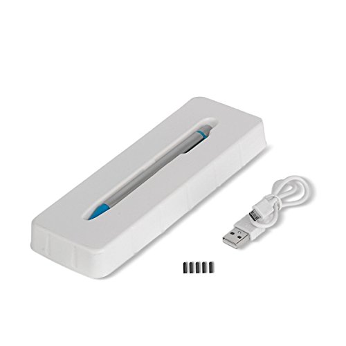 seeme® Active Pen Feiner Präzisions-Eingabestift für iPad, Surface, iPhone und die meisten Android-Tablets, Windows-8- & -10-Tablet-PCs und Smartphones. machinell hergestelltes Aluminium-Gehäuse mit 2,3 mm dicker Langlebiger Spitze - 4