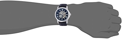 Thomas Earnshaw Beagle Men's Automatic Watch with Black Dial Analogue Display with Black Leather Strap ES-0028-01