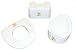 Baby Best Buys Three Piece Basic Toilet 3 in 1 Toilet Training Set : WHITE : Toilet Seat Has Adjustable Arms