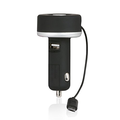 Wicked Chili T-Bone DUAL KFZ Ladegerät mit ausziehbarem micro USB Kabel für Samsung Geräte und USB Fast-Port für Apple Geräte (Kabellänge ca. 65 cm, micro USB: 1A / USB-A Port: 3.1 A) - 9