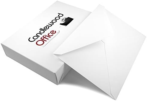 A7 White Envelopes, Pointed Flap (5 1/4 x 7 1/14) - 100 pack by Candlewood Office
