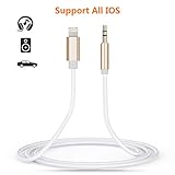 【Langlebig & lange Lebensdauer】Der Draht besteht aus umweltfreundlichem TPE, das weich und nicht leicht zu brechen ist. Der 3,5 mm vergoldete Stecker und das Gehäuse aus Aluminiumlegierung können nicht nur die Interferenzen abschirmen, die Klangqualität wiederherstellen, sondern auch oxidations- und verschleißfest sein.