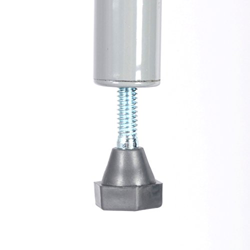 LANGRIA Regal Haushaltsregal Badezimmerregal 4 Ablage Bücherregal Regalsystem Metal Aufbewahrung, Silber - 7