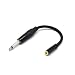 Produktbild PerGrate Golden Plated 3,5 mm MONO 1/8 Audio Buchse auf 6,35 mm 1/4 Stecker Jack Converter Kabel Adapter