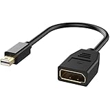 Adapter zum Anschluss eines Mini Displayport (DP Mini oder MDP) mit Thunderbolt-Anschluss kompatibler Computer an einen Monitor oder Projektor mit Displayport; Eine separate Displayport-Kabel (separat erhältlich) erforderlich