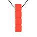 Produktbild Chewelry Block Piece Chew Necklace Oral Sensory Aid for Boys and Girls - Extra Tough, Red - by Quell-O