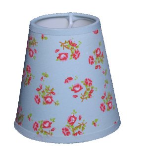 Lampenschirm Aufstecker Blau Rose 11-7-11
