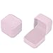 Produktbild KingNew Samt Verlobungsring Hochzeit Ohrring Ring Anhänger Jewelry Display Chic Karton Geschenk (Rosa)
