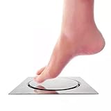 CUBIERTA Multiusos: una cara plana y un lado del inserto del azulejo, mezclándose adentro muy bien con su piso de la ducha..
