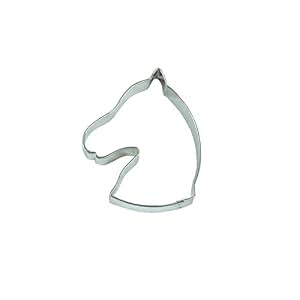 Städter Ausstechform Pferdekopf - Mini, 1,5 Cm, Edelstahl, Silber
