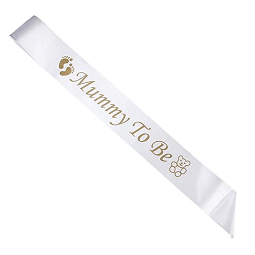 iLoveCos Babydusche Mummy To Be Schärpe Baby dusche Party Baby Flaschen Masken Photo Booth Props Neugeborene Dame Girl Partydekoration (it’s a girl) - 6