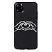 Produktbild Shinyzone Hülle Kompatibel mit iPhone 11 Pro Max 6.5 Zoll,Handyhülle Einfarbig Schwarze Silikon mit Motiv Matte TPU Rückseite mit [Strichmännchen] Lustiges Kunst Muster-Liebes Herz