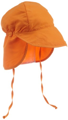 i play Solid Flap Sun Protection Hat for Unisex (0-6 Months, Newborn, Orange)