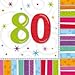 Produktbild Amscan Geburtstags-Servietten 80 Jahre, 16 Stück