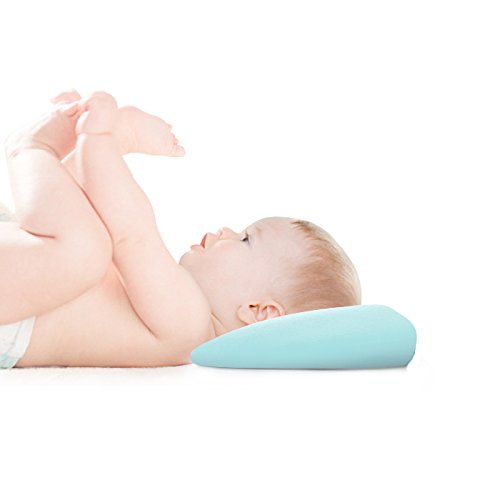 Baby Kopfkissen，orthopädisches Babykissen gegen Kopfverformung und Plattkopf，Kopfform Positioner Hals-Unterstützung Memory-Schaum Baby-Kissen,Visco-Schaum Kinderkissen, Lagerungskissen Babykissen für Plagiozephalie - 7