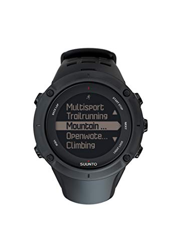 Suunto - Ambit3 Peak Black HR - Reloj GPS Multideporte + Cinturón de frecuencia cardiaca (Talla M) - Sumergible 50 m - Negro - SUUNTO